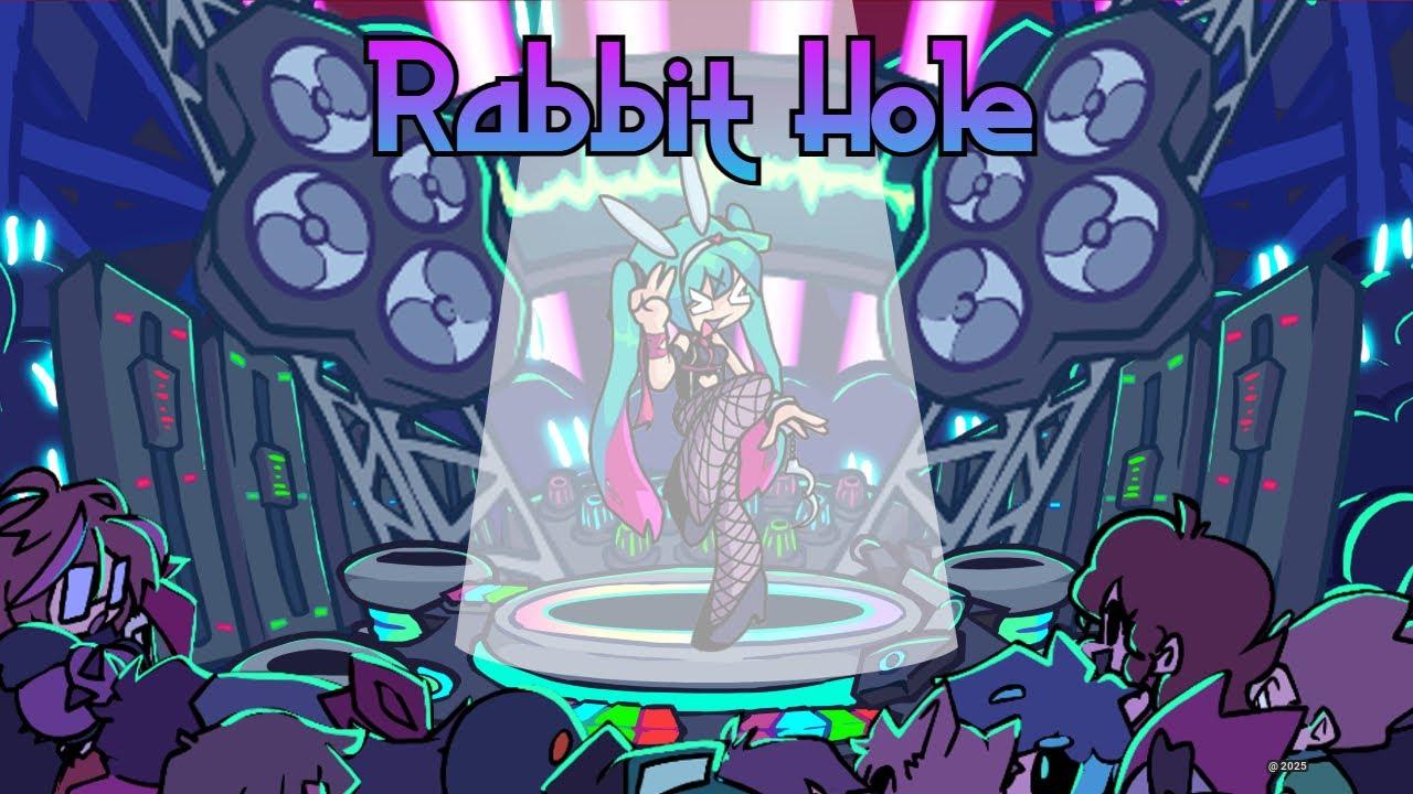 FNF Rabbit Hole With Hatsune Miku But Playable - Battle The Virtual Idol In This Epic Musical Showdown!