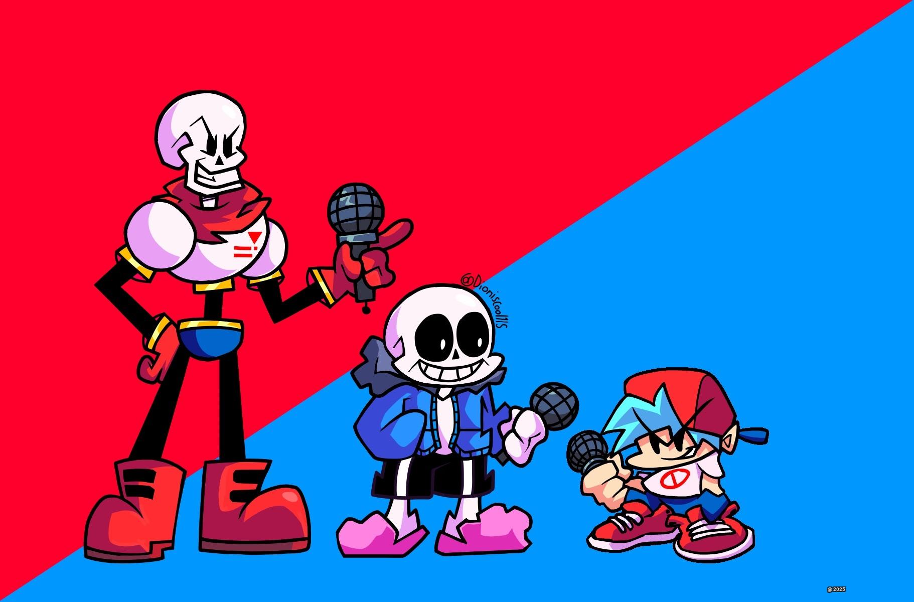 FNF Undertale - Battle Sans with Beats in This Epic Rhythm-RPG Crossover